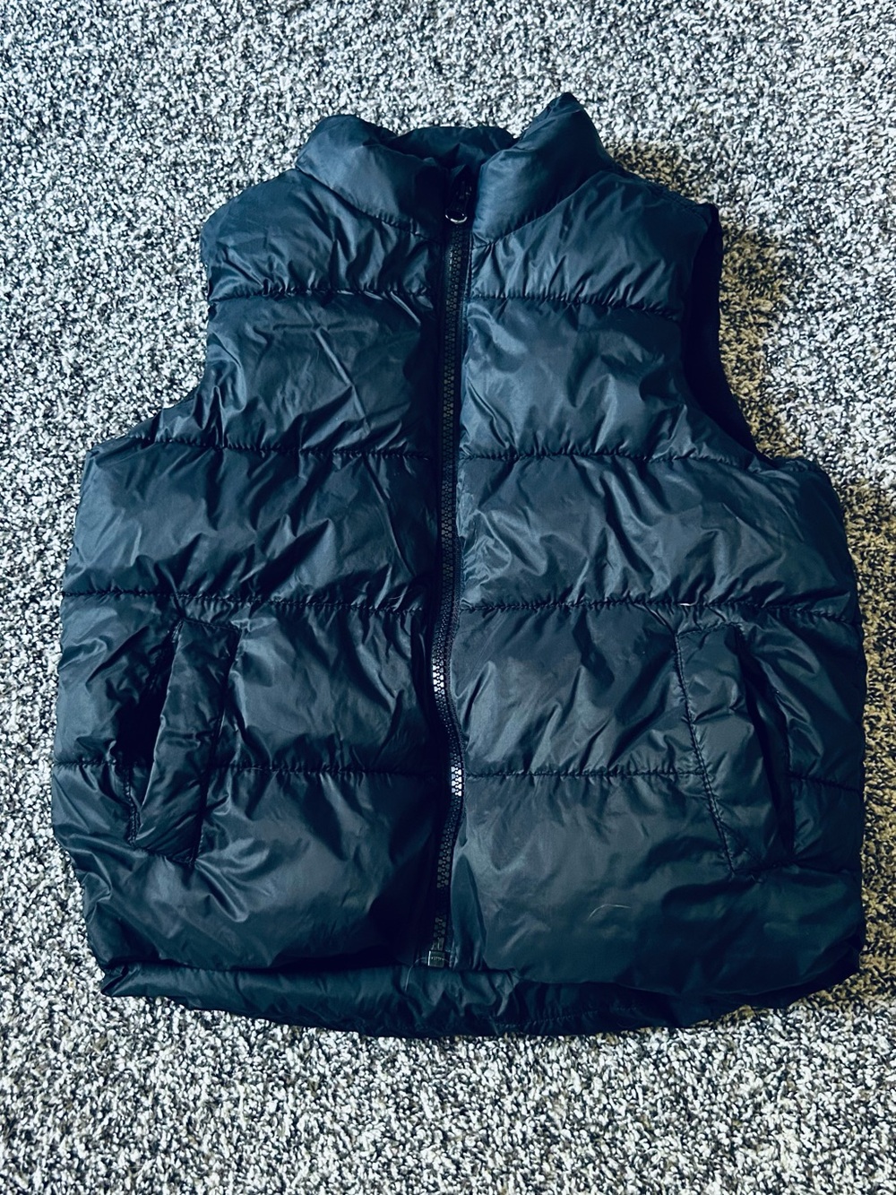 Boys Black Puffer Vest -